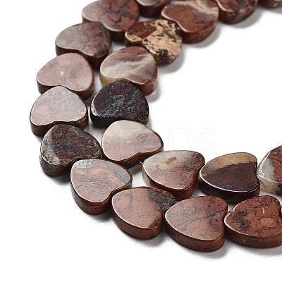 Natural Red Jasper Beads Strands G-L420-25-10mm-13-1