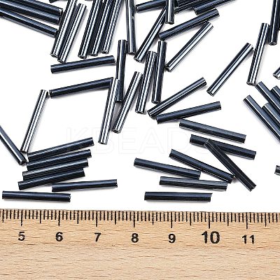 Glass Bugle Beads SEED-R028-2x18-A01-1