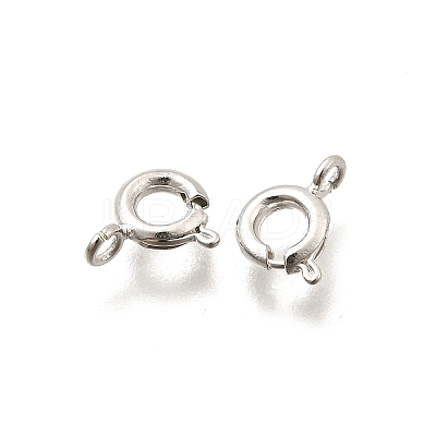 Eco-friendly Brass Spring Ring Clasps KK-D082-01E-S-1