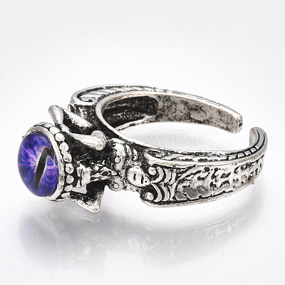 Alloy Cuff Finger Rings RJEW-T006-35B-1