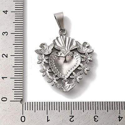 Non-Tarnish 304 Stainless Steel Pendants STAS-L081-036P-1