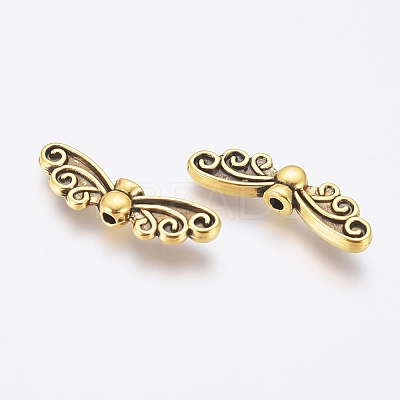 Tibetan Style Alloy Beads TIBEB-1331-AG-FF-1