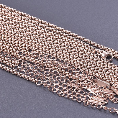 2.5mm Unisex 304 Stainless Steel Box Chains Necklaces CY6763-3-1