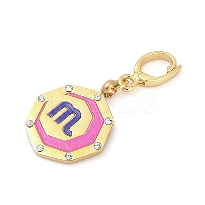 304 Stainless Steel Enamel Pendant Decoration STAS-S168-01G-08-1