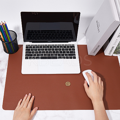PU Leather Mouse Pad AJEW-WH20010-33A-1