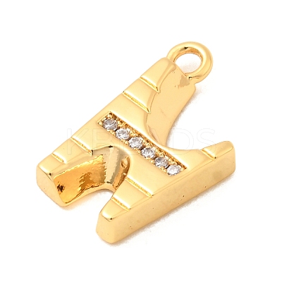 Brass Micro Pave Cubic Zirconia Pendants KK-C117-12G-N-1
