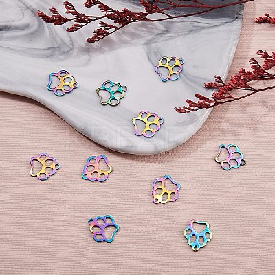 201 Stainless Steel Pet Charms STAS-SZ0001-71-1