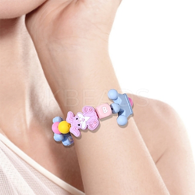 31Pcs 18 Styles Cartoon Animal Food Grade Eco-Friendly Silicone Beads SIL-YW0001-32-1