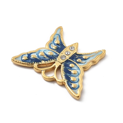 304 Stainless Steel Rhinestone Pendants LS-STAS-D300-01G-11-1