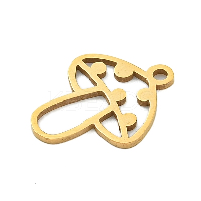 Ion Plating(IP) 201 Stainless Steel Pendants STAS-M015-09G-1