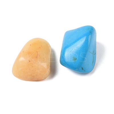 7Pcs Nuggets Chakra Natural & Synthetic Mixed Gemstone Tumbled Polished Stones Collections AJEW-Q152-03-1