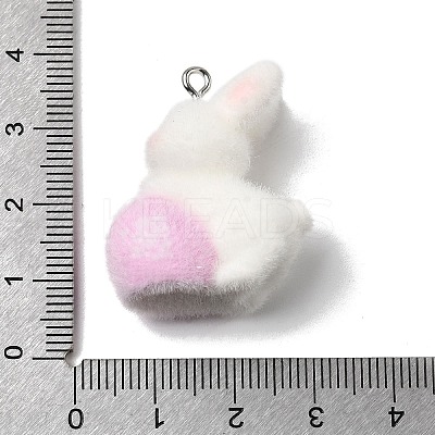 Easter Opaque Resin Pendants RESI-F062-03D-1