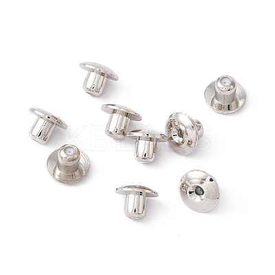 Rack Plating Brass Ear Nuts KK-G433-06P-1