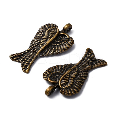 Tibetan Style Alloy Pendants TIBEP-A23255-AB-FF-1