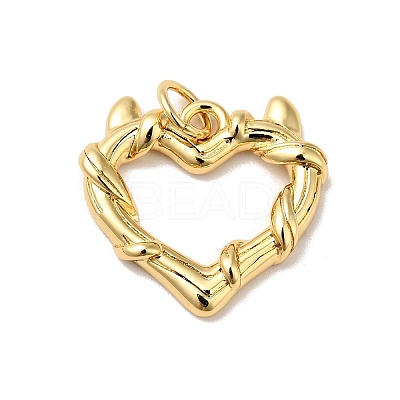Rack Plating Brass Pendants KK-H431-17G-1