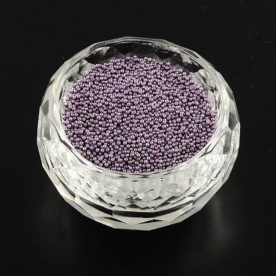 Color Plated DIY 3D Nail Art Decoration Mini Glass Beads MRMJ-R038-E07-1