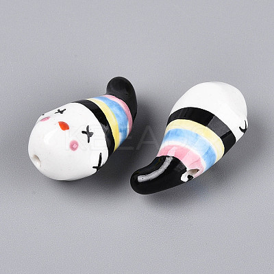 Handmade Porcelain Beads PORC-N012-01A-1
