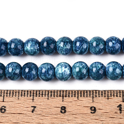 Baking Paint Glass Beads Strands X-DGLA-N016-6mm-10-1