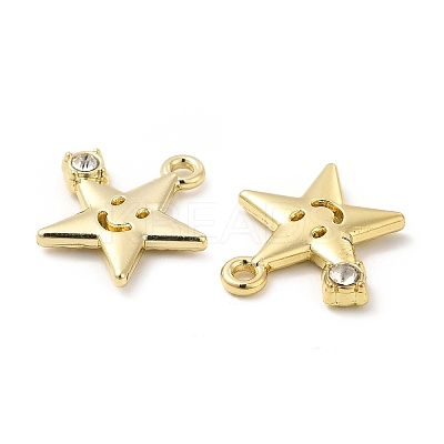 Rack Plating Alloy Rhinestone Pendants FIND-G044-14LG-1