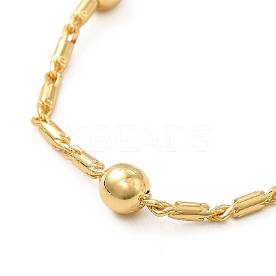 Rack Plating Brass Satellite Chain Necklace for Women NJEW-F304-03G-1