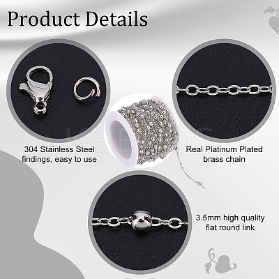 DIY Chain Bracelet Necklace Making Kits DIY-BBC0001-10-1
