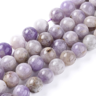 Natural Lavender Amethyst Beads Strands G-L555-01-4mm-1