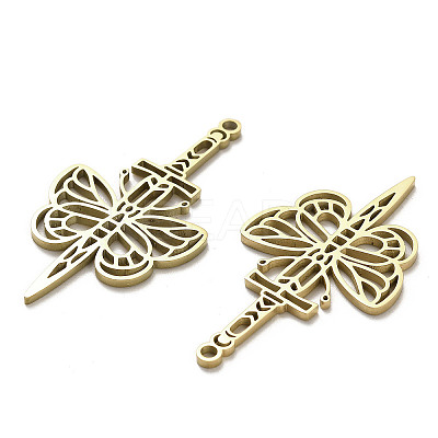 304 Stainless Steel Pendants STAS-B054-05G-1
