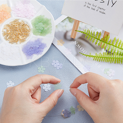720Pcs 6 Colors  Plastic Beads KY-GA0001-11-1