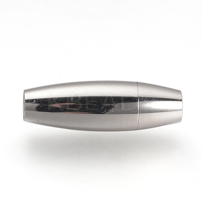 Tarnish Resistant 304 Stainless Steel Magnetic Clasps with Glue-in Ends STAS-Q211-29A-1