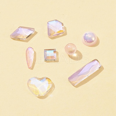 8 Style Glass Rhinestone Cabochons MRMJ-FS0001-02-1