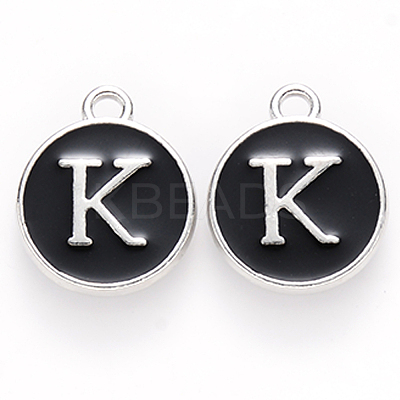 Platinum Plated Alloy Charms LS-ENAM-S118-02K-P-1