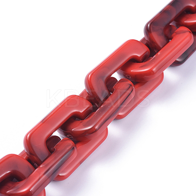 Handmade Acrylic Cable Chains AJEW-JB00531-03-1