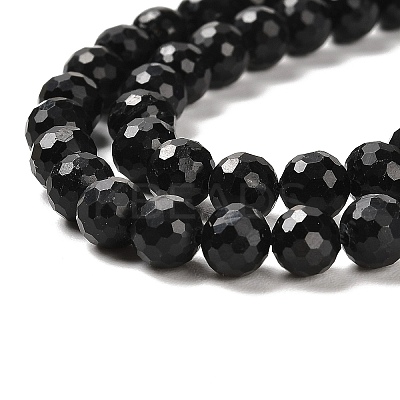 Natural Black Tourmaline Beads Strands G-K345-A04-01-1