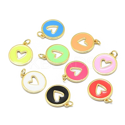Brass Enamel Pendants KK-M207-D02-1
