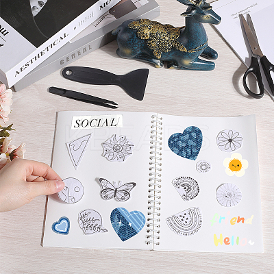 Sticker Collecting Loose-leaf A5 Spiral Bound Notebook AJEW-CP0007-84F-1