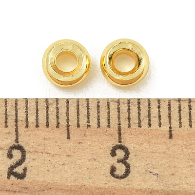 Rack Plating Brass Spacer Beads FIND-T071-01G-02-RS-1
