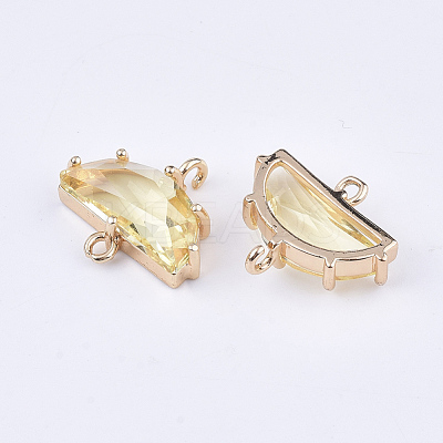 Transparent Glass Links connectors GLAA-T007-16-1
