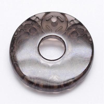 Feng Shui Natural Ice Crystal Obsidian Carven Pendants G-A169-014-1