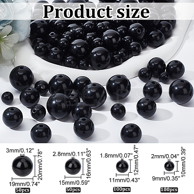 4 Style Opaque Acrylic Beads SACR-PH0001-03-1