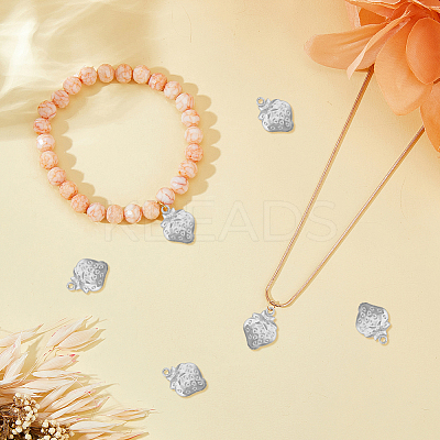 100Pcs 304 Stainless Steel Charms STAS-DC0014-98-1
