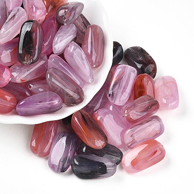 Transparent Acrylic Beads TACR-T028-36D-1