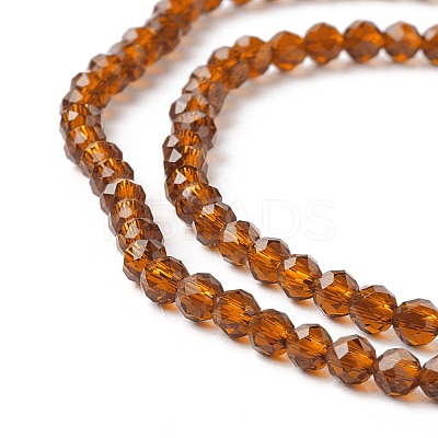 Transparent Glass Beads Strands GLAA-C019-01A-21-1