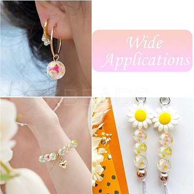 Plating Transparent Acrylic Beads TACR-CJC0001-12-1