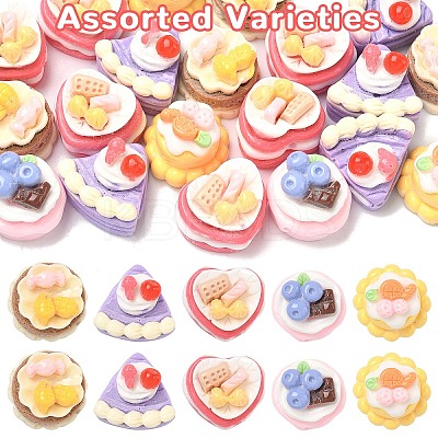 20Pcs Opaque Resin Beads RESI-YW0006-26-1
