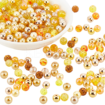 DIY Round Beads Jewelry Making Finding Kit DIY-WR0003-85B-1