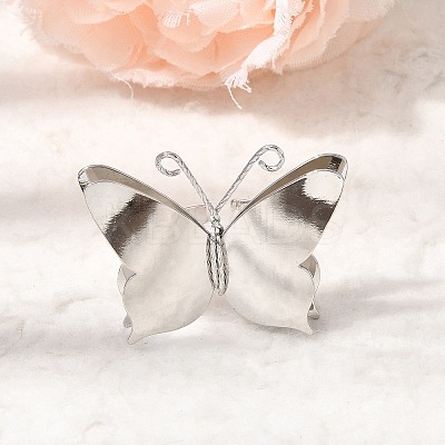 Brass Cuff Open Rings for Women RJEW-F215-02P-1