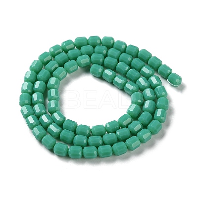 Opaque Glass Beads Strands GLAA-G112-03G-1