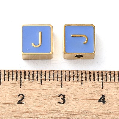 304 Stainless Steel Enamel Beads STAS-L022-293G-J-1