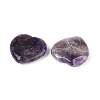 Natural Amethyst Worry Stones G-A213-09D-1