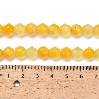 Natural Yellow Agate(Dyed & Heated) Beads Strands G-G203-02A-1